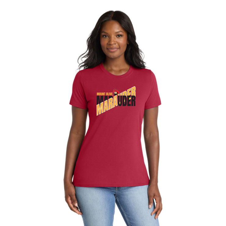 Mount Olive - MO High School '25-26 Marauder Split Design - Ladies Fit Cotton Shirt - 3 Colors
