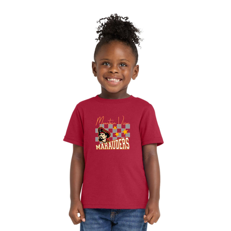 Mount Olive - Toddler Red Cotton Short Sleeve T-Shirt