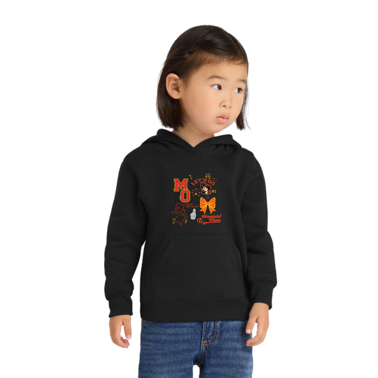 Mount Olive - Toddler Black Cotton Sweatshirt Hoodie