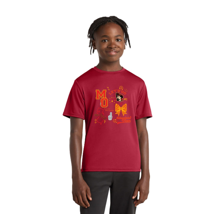Mountain View - Youth Dri-Fit Red Short Sleeve