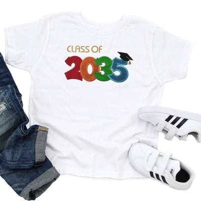 CLASS OF 2035 EMBROIDERED T-SHIRT - CLASS OF ANY YEAR | YOUTH SHIRT