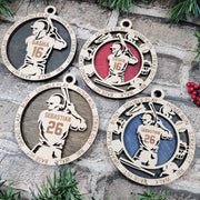 Baseball Player 2024 Ornament - Laser Engraved