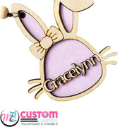 Easter Laser Cut Wooden Tags - Personalized Tags