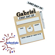 Personalized Acrylic Dry Erase First & Last Day School Sign - Area For Grade or Year