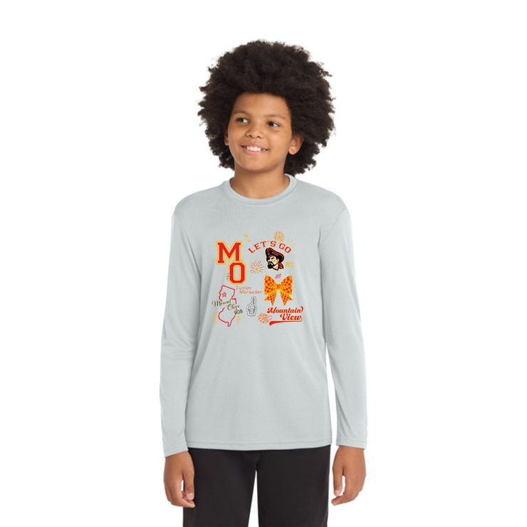 Mountain View - Youth Gray Long Sleeve Dri-Fit Shirt