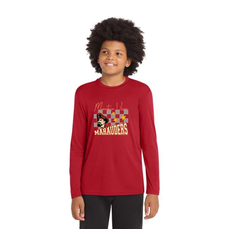 Mountain View - Youth Red Long Sleeve Dri-Fit Shirt