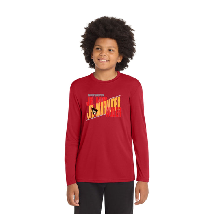 Mountain View - Youth Red Long Sleeve Dri-Fit Shirt