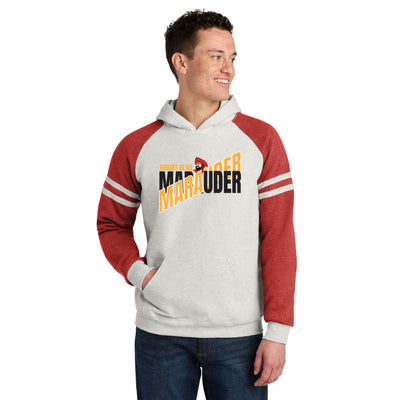 Mount Olive - MO High School '25-26 Varsity Color Block Red Hooded Sweatshirt - Adult