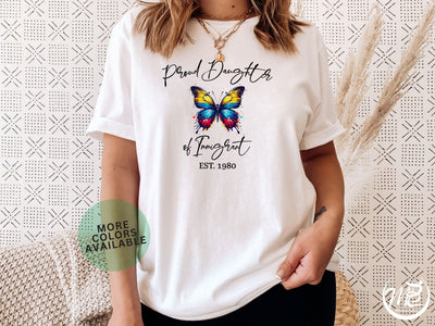 Proud Daughter of an Immigrant - Latina Power T-Shirt - Hispanic Heritage - Colombian