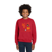 Mountain View - Youth Crew Neck Red Sweatshirt
