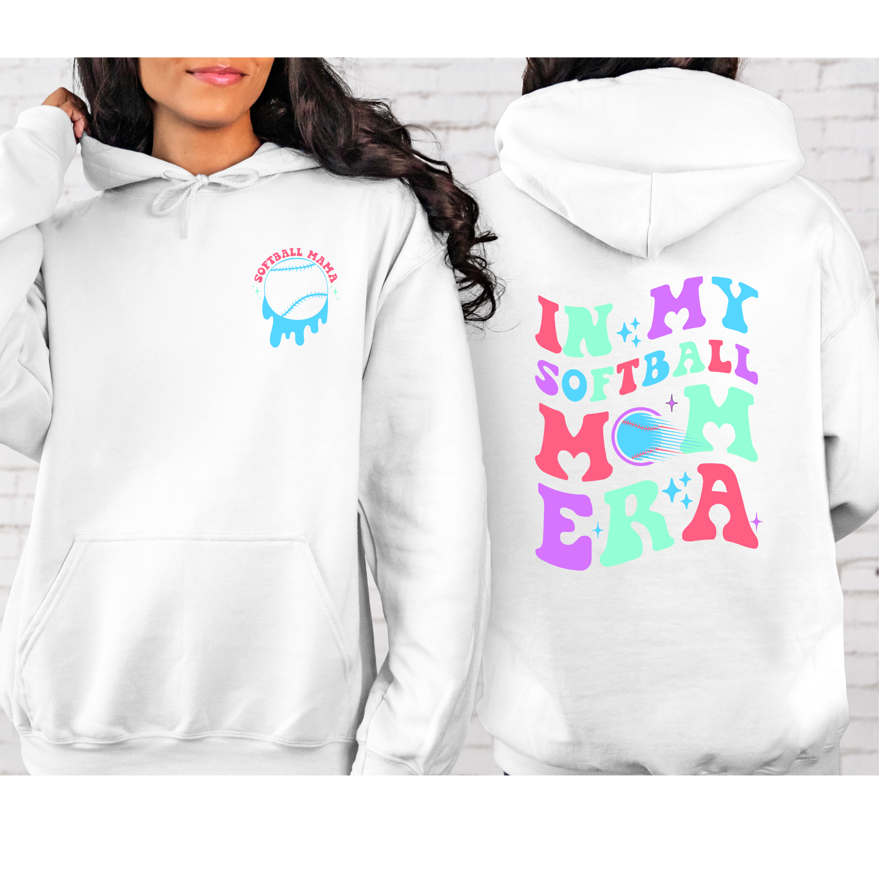 Softball top mom hoodies