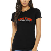 SOCIAL WORKER Mount Olive | Mount Olive Social Worker Shirt | Ladies Fit Cotton Shirt