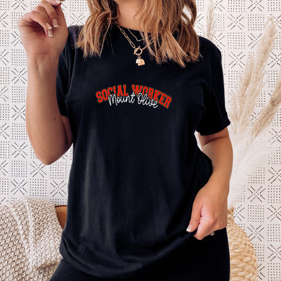 SOCIAL WORKER Mount Olive | Mount Olive Social Worker Shirt | Unisex Cotton Shirt