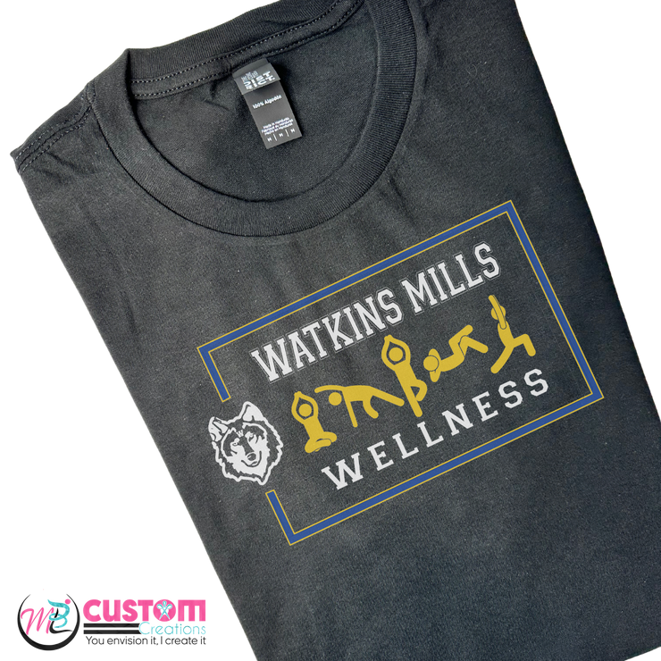 Watkins Mills Elementary Wellness Team - Cotton T-Shirt