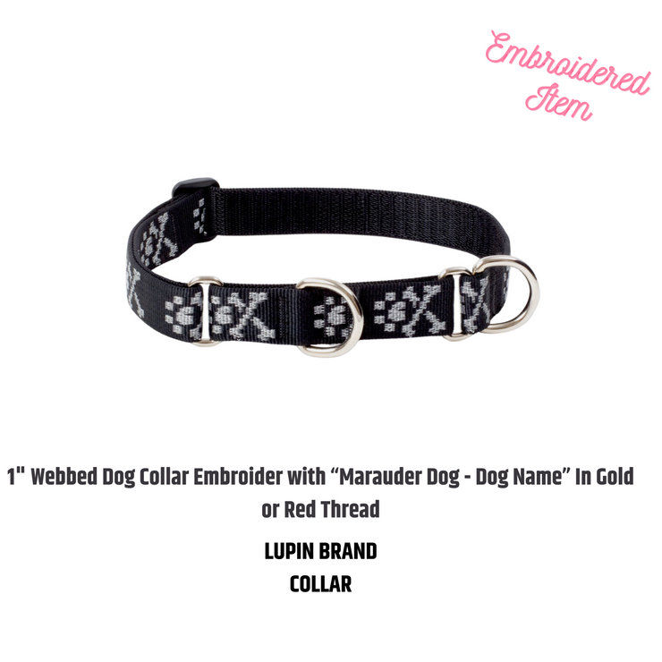 Marauder - Embroidered Dog Collar