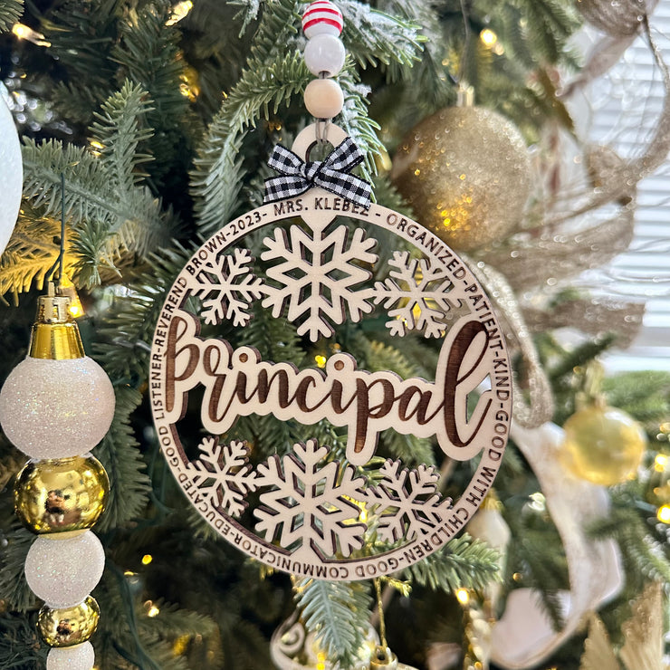 Principal Christmas Tree Ornament