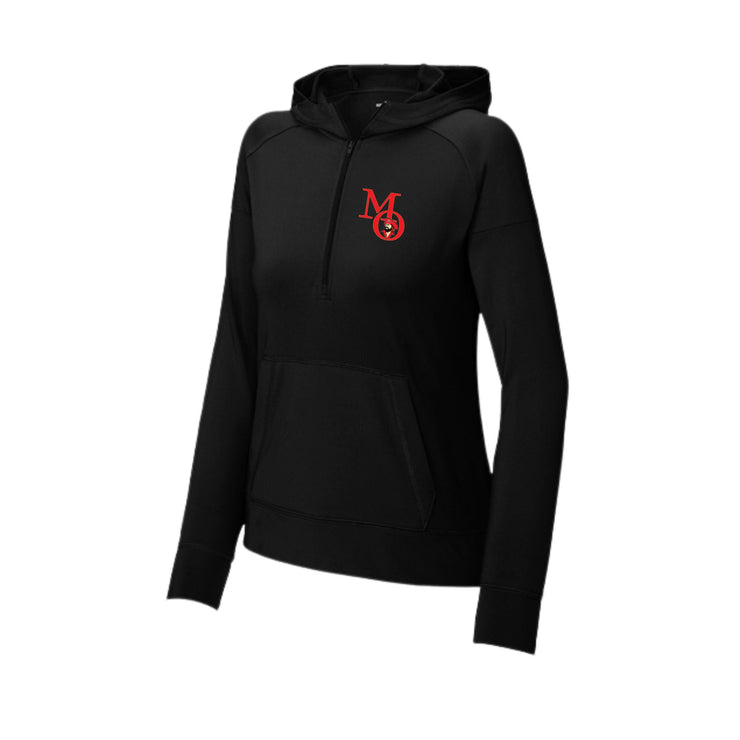 Mount Olive Ladies Stretch 1/2 Zip Hoodie
