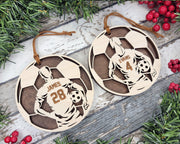 Soccer Player 2024 Female Spotlight Ornament - Laser Engraved