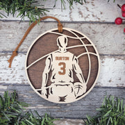 Basketball Player 2024 Male Spotlight Ornament - Laser Engraved