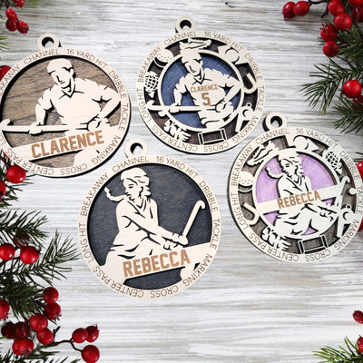 Field Hockey 2024 Ornament - Laser Engraved