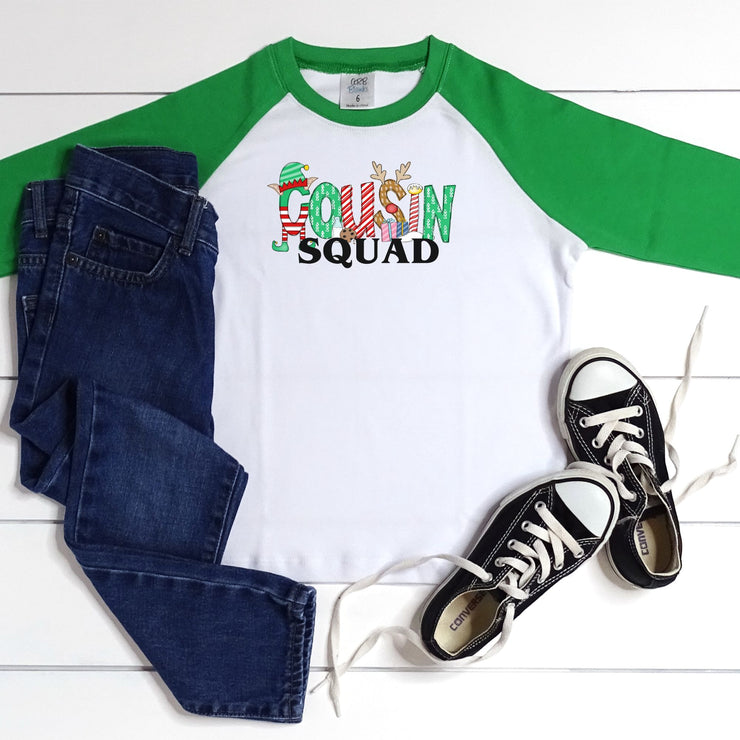 Christmas 2022 Cousin Squad Personalized Cotton T-Shirt | Adults and Kids Shirt