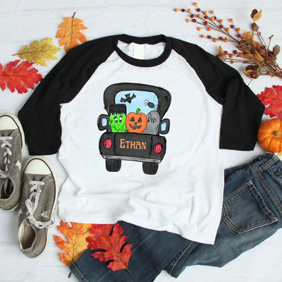 FRANKENSTEIN HALLOWEEN TRUCK SHIRT | KIDS APPAREL
