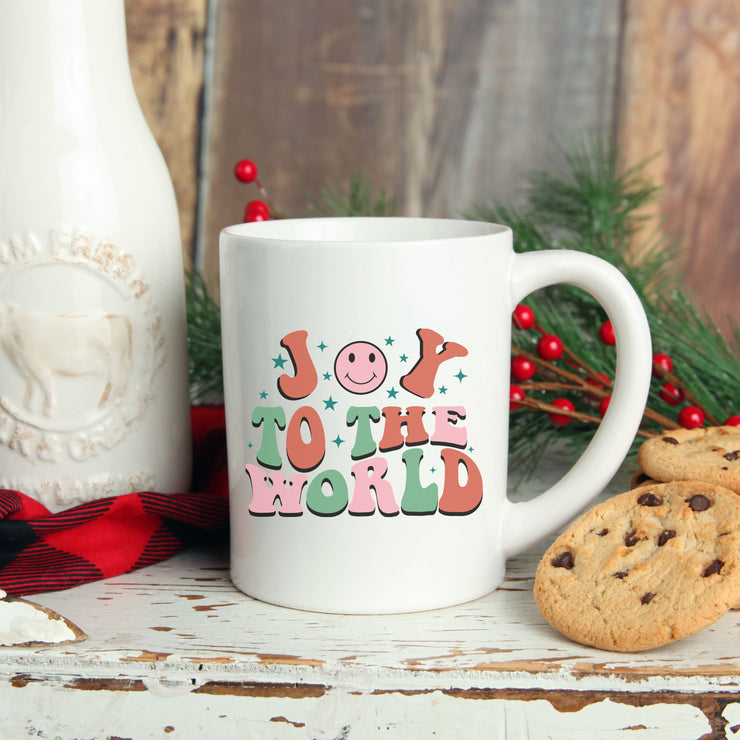 Joy To The World Retro Mug | Christmas Mug