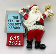 PRE-ORDER 2022 SANTA GAS PRICE ORNAMENT | CHRISTMAS TREE ORNAMENT | HOLIDAY DECOR