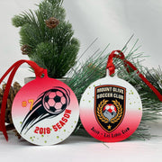 MOUNT OLIVE SOCCER CLUB - MOSC - SOCCER  Christmas Keepsake Ornament - Metal
