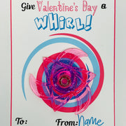 KIDS VALENTINES - DIY Give Valentines a Whirl Fidget Spinner Card