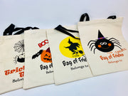 PERSONALIZED TRICK OR TREAT BAGS