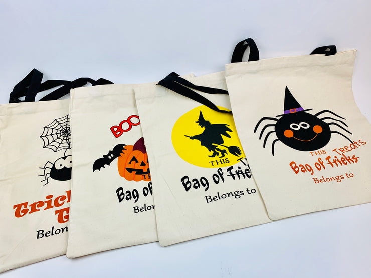 PERSONALIZED TRICK OR TREAT BAGS