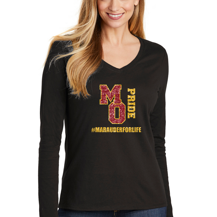 Mount Olive MO Pride Glitter Cotton Long Sleeve T-Shirt | Adult Shirts