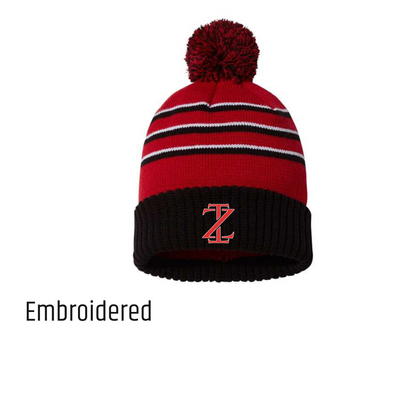 IN THE ZONE POM-POM BEANIE HAT