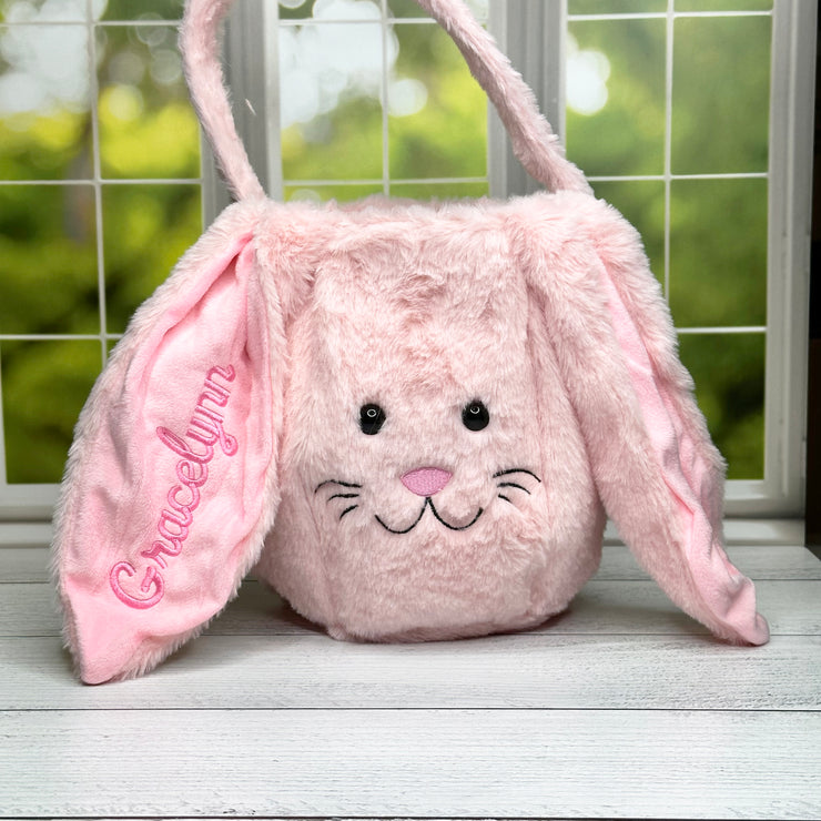 PERSONALIZED Easter Bunny Basket with Ears