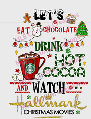 HALLMARK MOVIES MUG | LET'S BAKE  STUFF STUFF  DRING HOT COCOA AND WATCH HALLMARK MOVIES | CHRISTMAS MUG