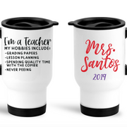 TEACHER TRAVEL MUG - PERSONALIZED END OF YEAR GIFT