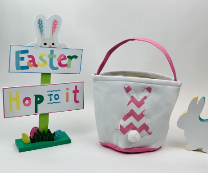 PERSONALIZED CANVAS EASTER BASKET