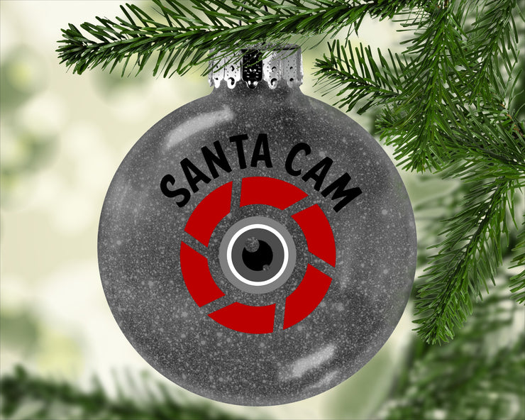 Santa Camera Ornament - Acrylic