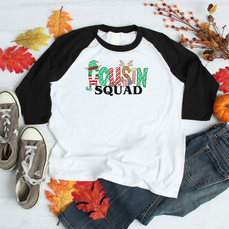 Christmas 2022 Cousin Squad Personalized Cotton T-Shirt | Adults and Kids Shirt