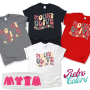 Mount Olive Marauders Retro and Groovy Vintage Colors  | Retro Apparel