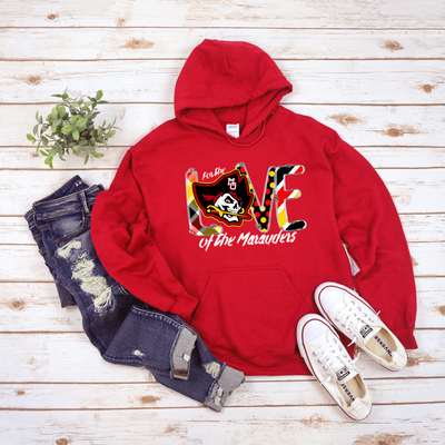 For The Love of the Marauders Hoodie | Mount Olive Marauder Fan | Junior Marauder Hoodie