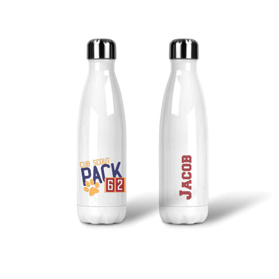 Pack 62 Cub Scout  - Stainless Steel Water Bottle Personalized Design