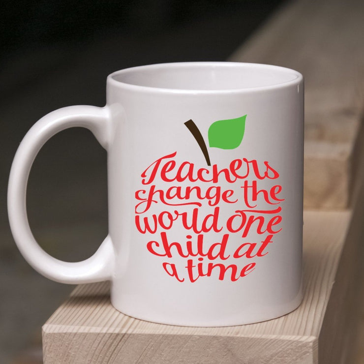 Teachers Change the World One Child at a Time Mug - Teacher Appreciation Week Gift - End of Year Gift - Teachers Change the World