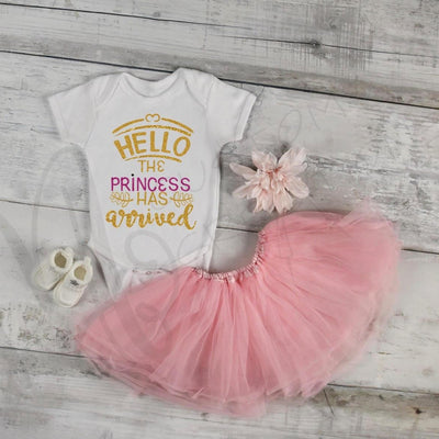 HELLO the Princess has Arrived - Baby / Infant / Baby Girl / Infant Shirt / Hello World / Welcome shirt