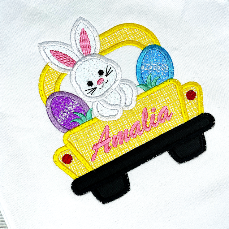 EASTER TRUCK WITH BUNNY AND EGGS SHIRT | KIDS SHIRTS