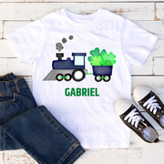 TRAIN WITH CLOVERS ST. PATRICK'S DAY TOP | KIDS SHIRT